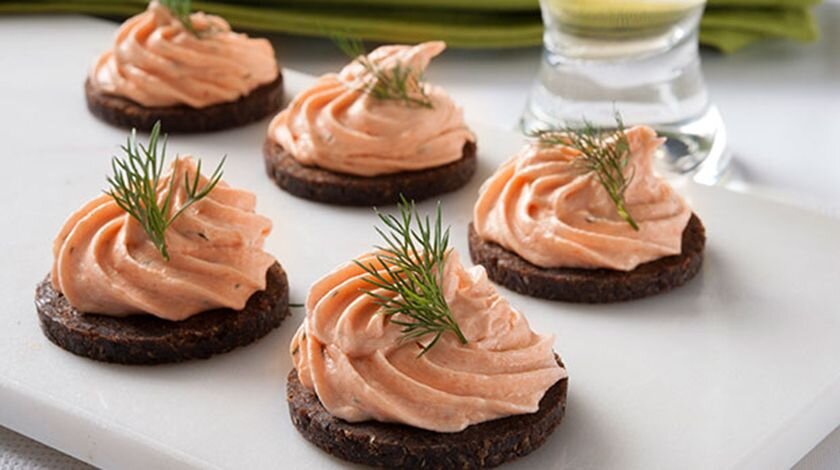закуска из лосося на новый год