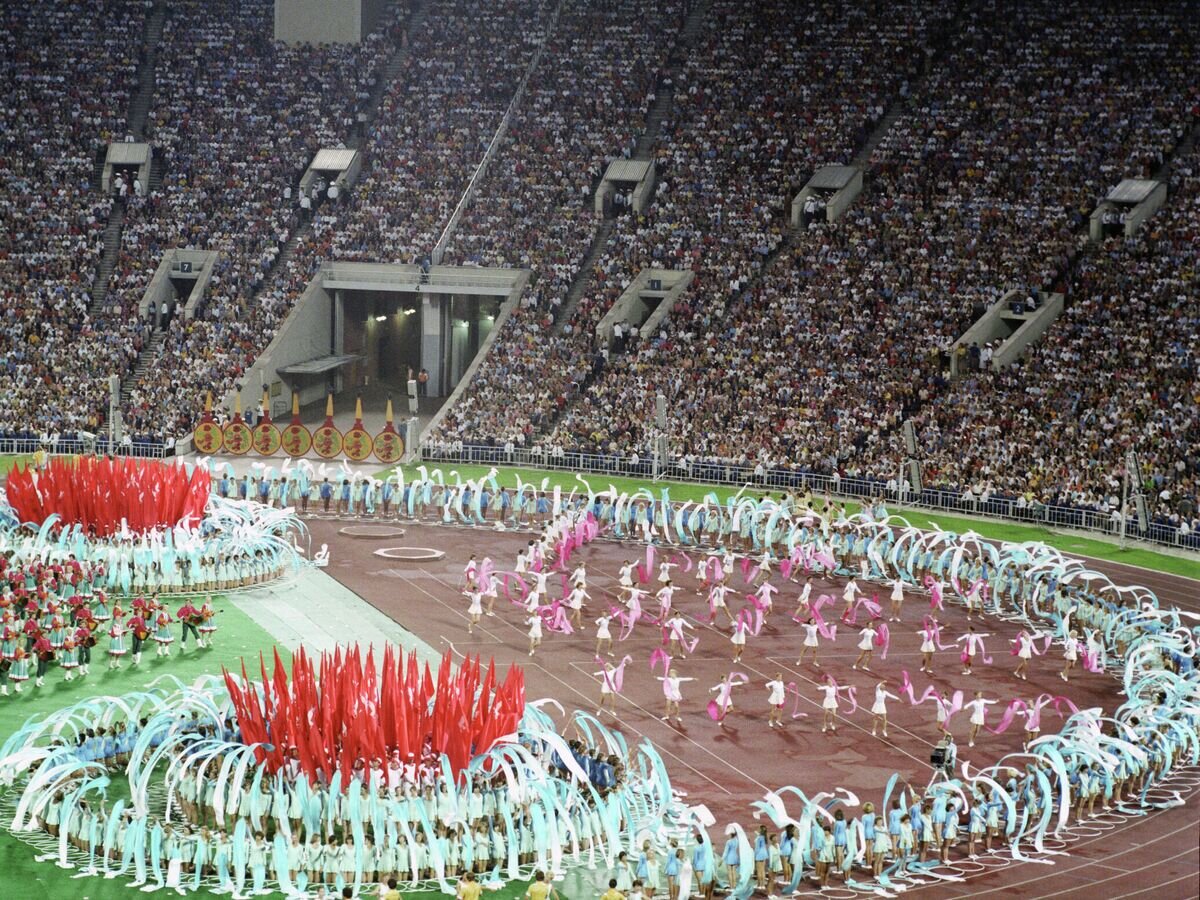    Торжественное закрытие ОИ-1980 в Москве, архивное фото© РИА Новости / Юрий Абрамочкин