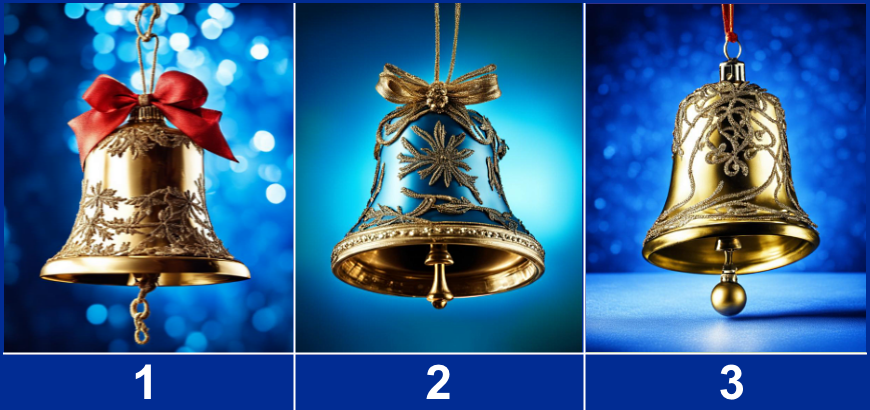 Выберите один рождественский колокольчик 