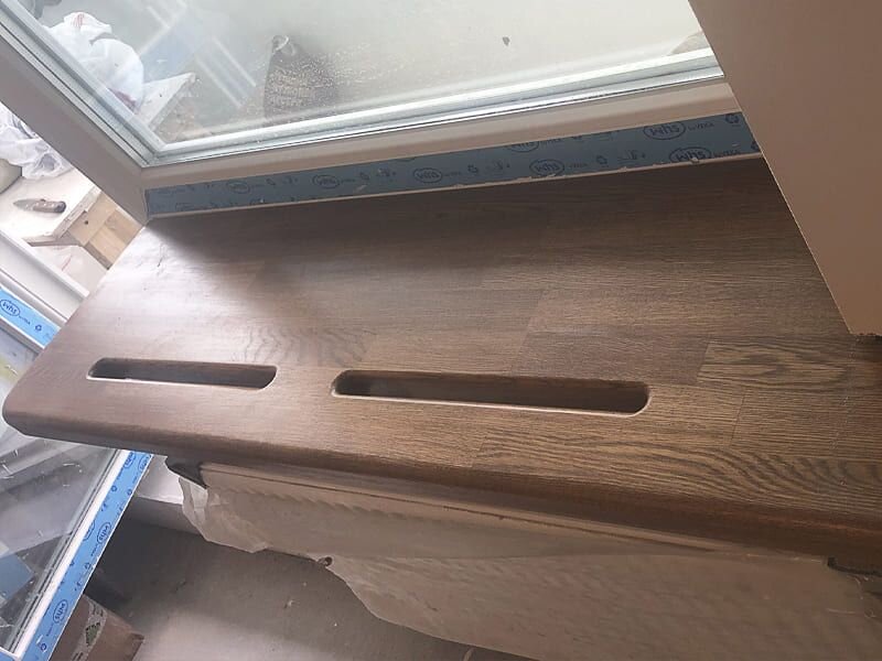 Изготовление подоконника - это танец с инструментами