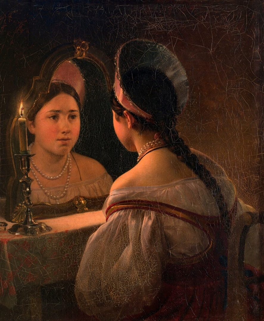 Карл Брюллов. Гадающая Светлана. 1876