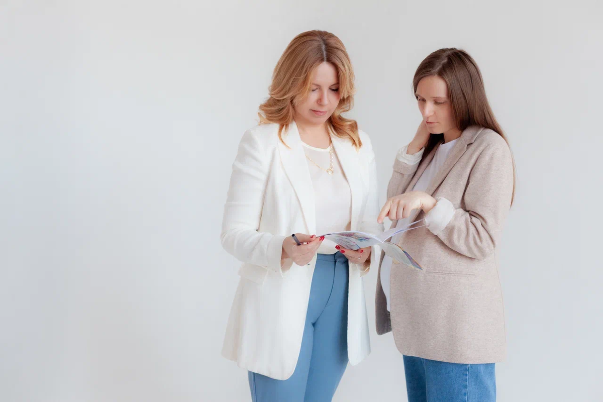 Врач Елена Дригинкина и пациент, будущая мама