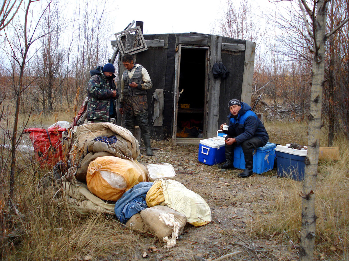 Наш лодж на р. Пенжина