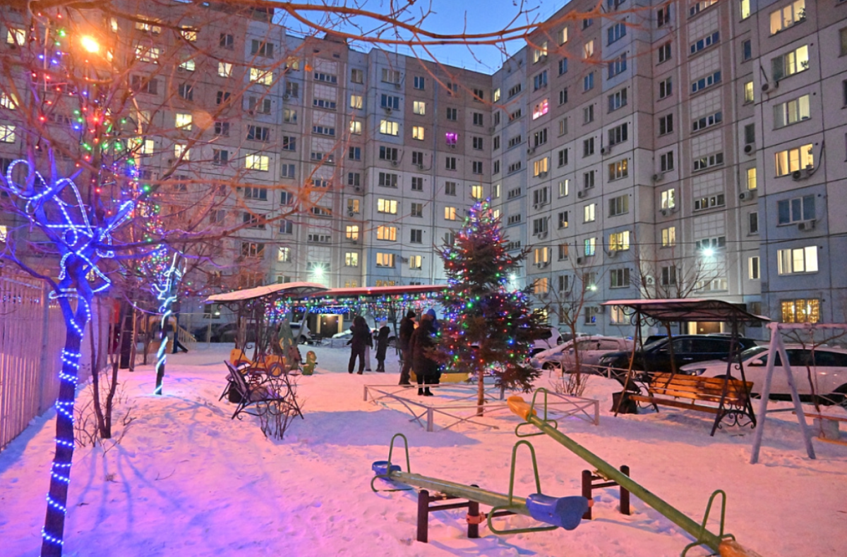    Жители Хабаровска превращают дворы в новогоднюю сказку