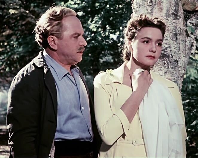 Кадр из фильма «Верные друзья» (1954). Скриншот.