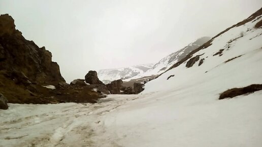 Весенний Кавказ. Опасные дороги Кавказа. Путешествия в непогоду. Один ...