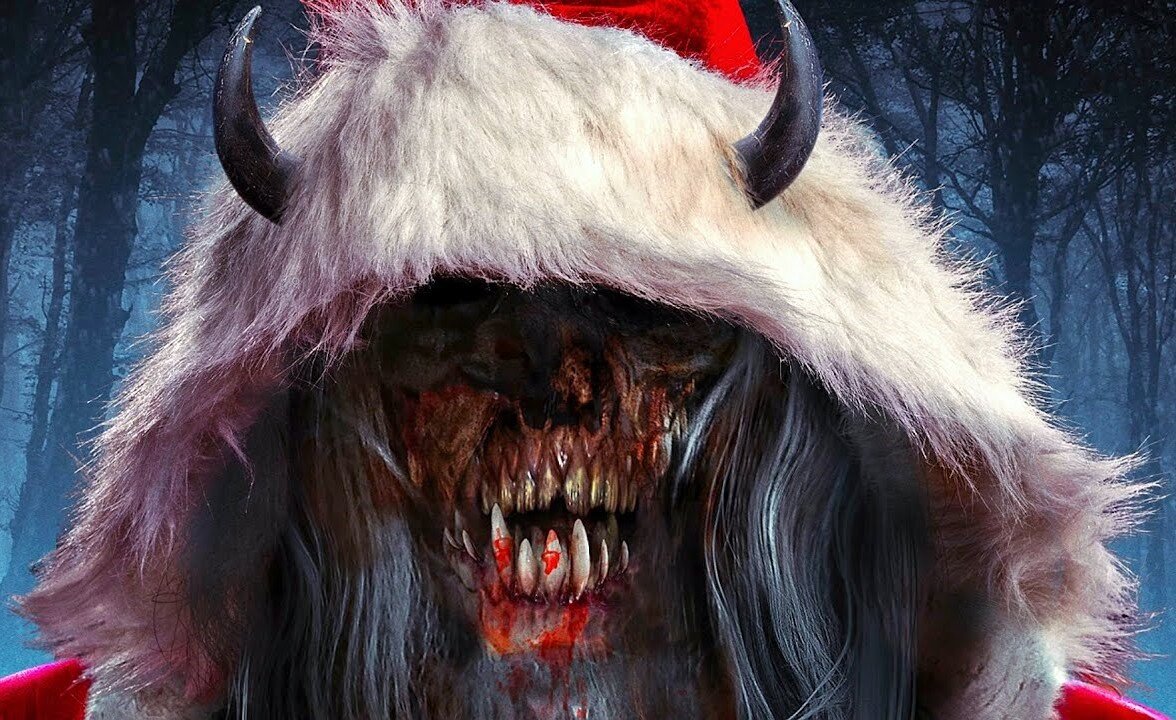 Ужастики новый год. Рождественский демон Крампус. Крампус монстр в Рождество.