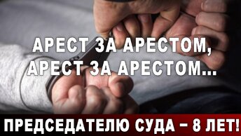 Арест за арестом, арест за арестом... Председателю суда - 8 лет!