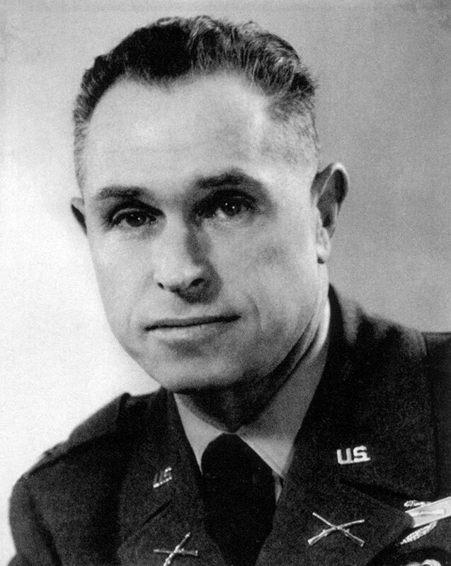 Aaron Bank (November 23, 1902 – April 1, 2004) was a United States Army colonel who founded the US Army Special Forces, commonly known as the "Green Berets". He is also known for his exploits as an OSS officer during World War II, when he parachuted into France to coordinate the French Resistance and organizing an operation intended to capture Adolf Hitler. 