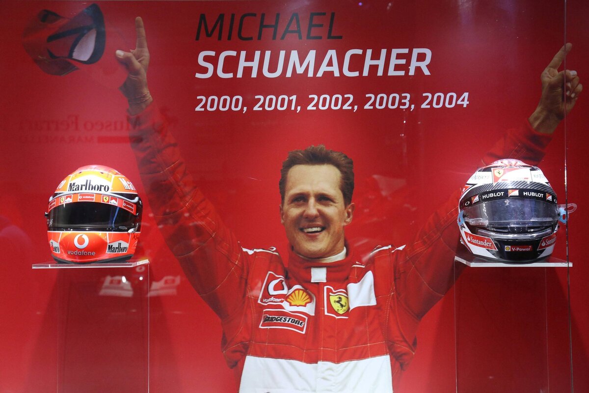 Фото: TASS / Zuma / Выставка Michael 50, посвященная 50-летию немецкого автогонщика «Формулы-1» Михаэля Шумахера