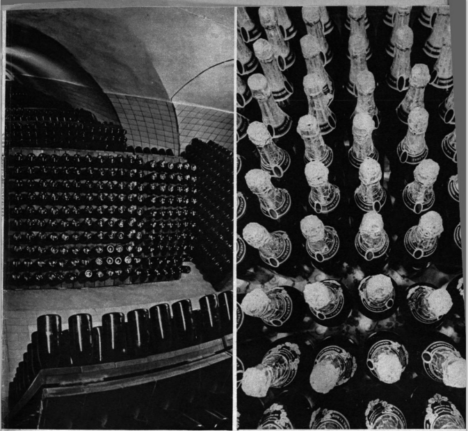 В хранилищах Абрау-Дюрсо. Фотография Дм. Бальтерманца. "Огонек", 1973, №52