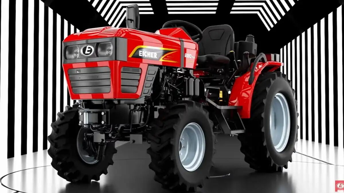 Фото: Скриншот с видео на YouTube-канале Eicher Tractors Новый компактный индийский трактор Eicher 280 Plus 4WD