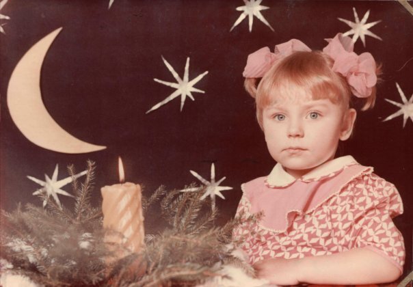 Оксана Сергеевна в возрасте четырех лет