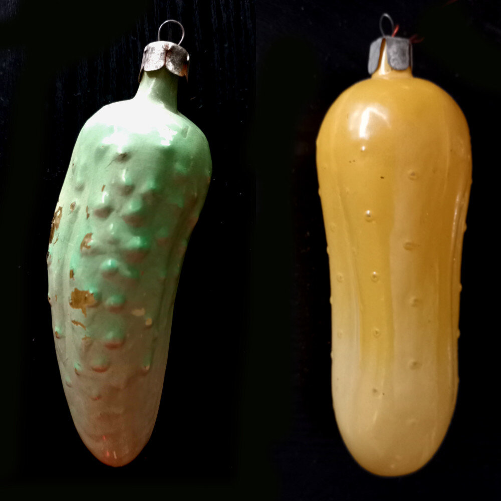 огурцы. Елочные игрушки СССР