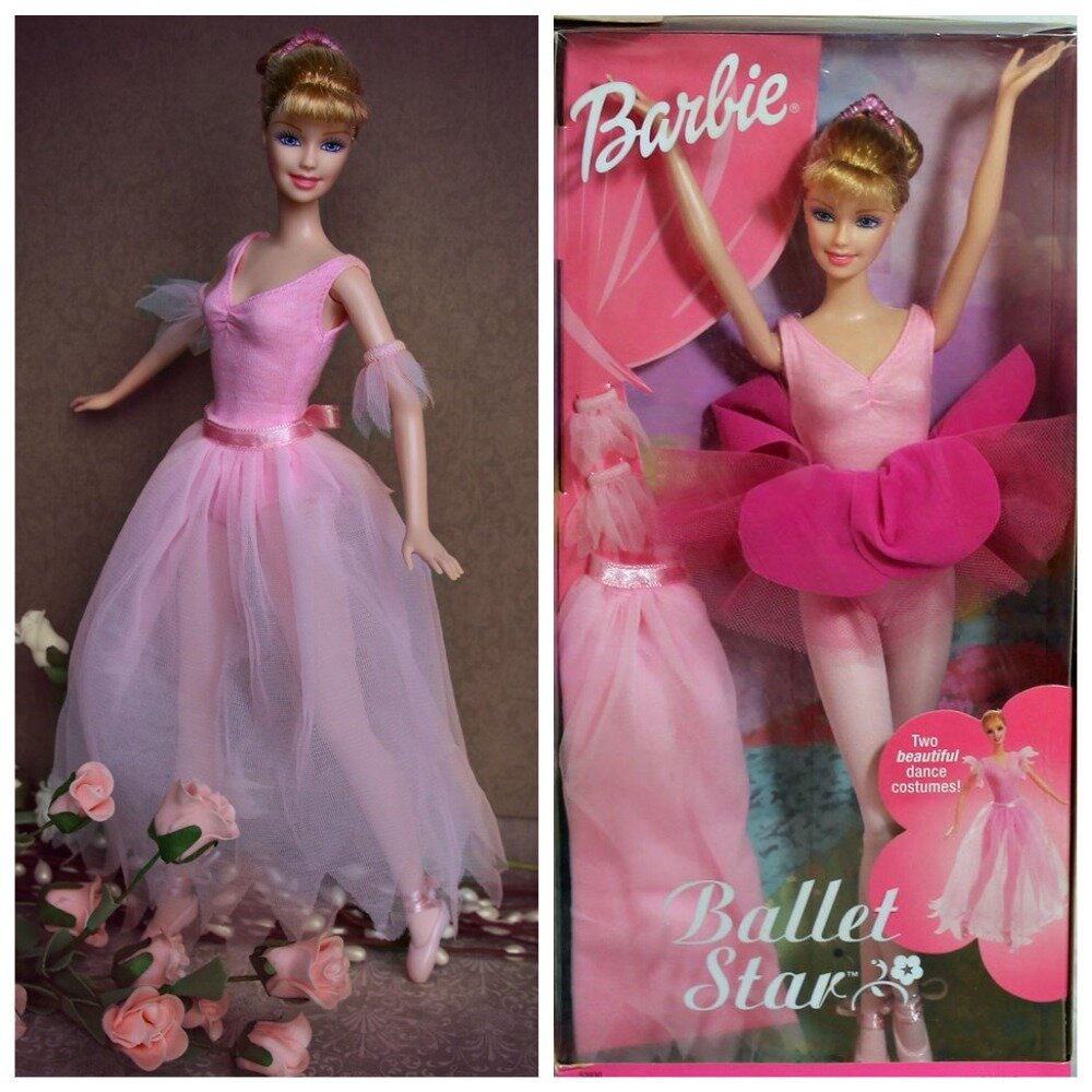 Barbie Ballet Star (2001) with Two Beautiful Dance Costumes!