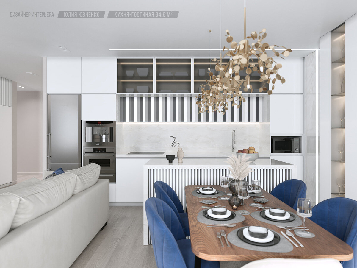 белый кухонный гарнитур