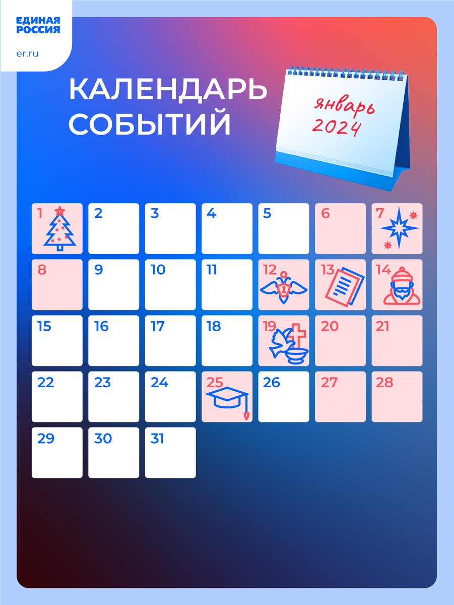 Что нас ждет в январе 2024 года? | Единая Россия | Дзен