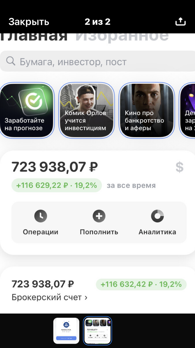 Общая оценка портфеля