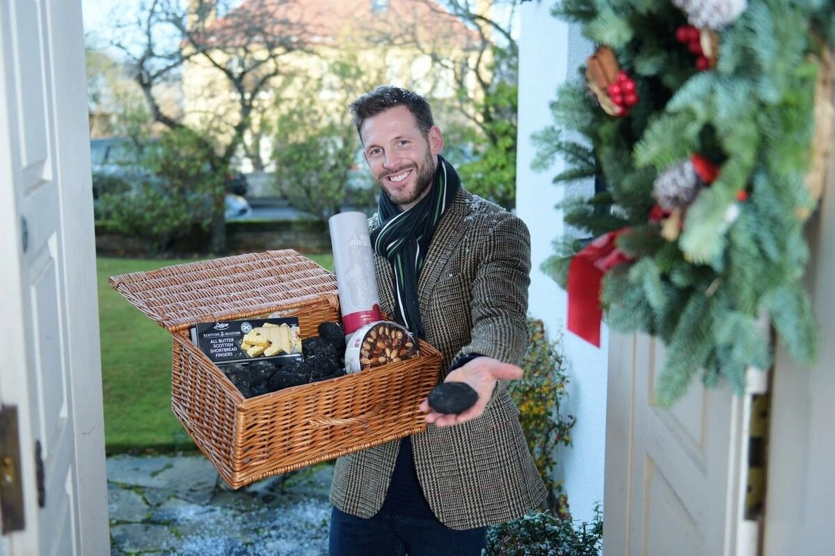 Новогодний гость (фото glasgowlive.co.uk).