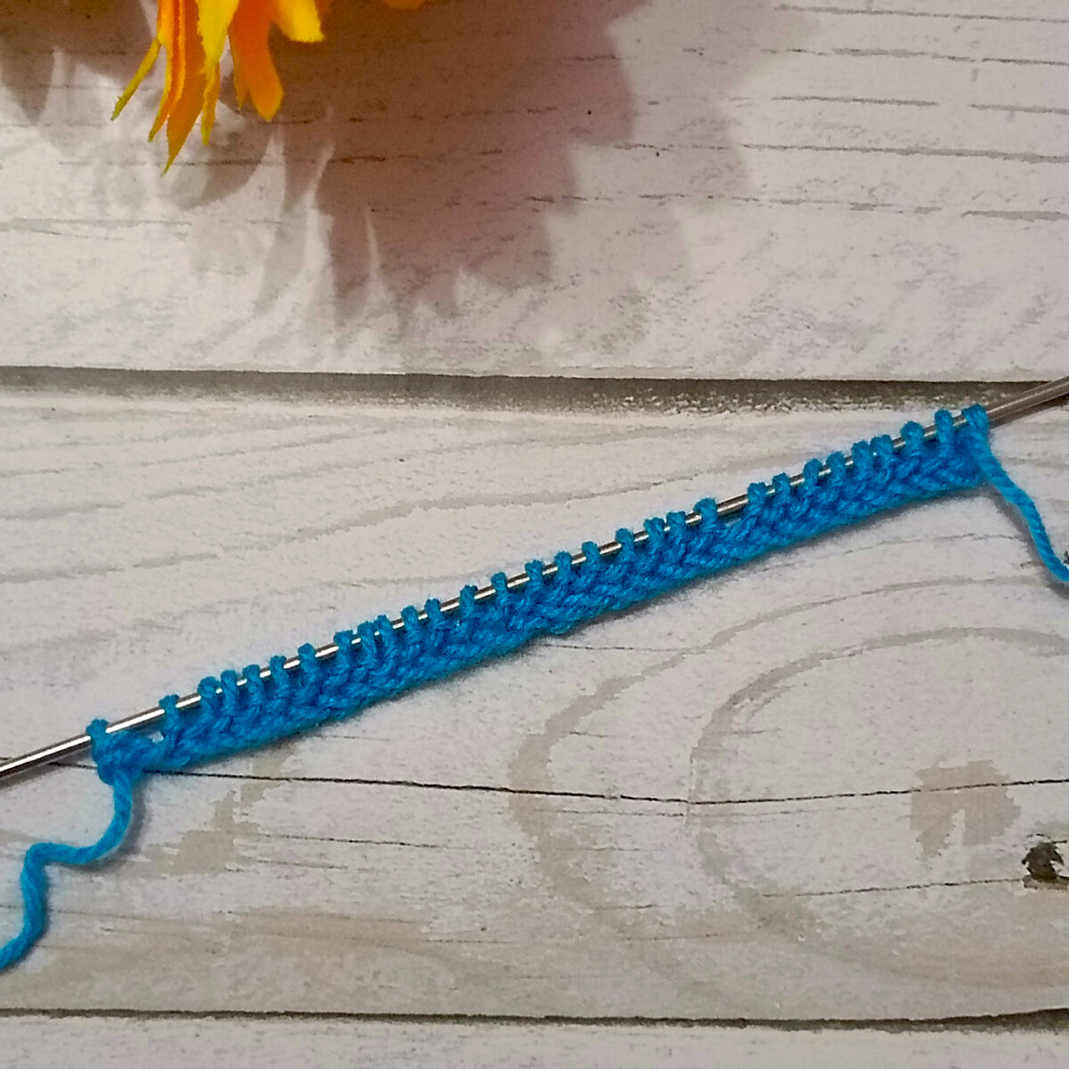 первый ряд, изнаночные петли