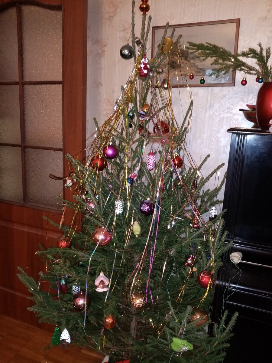 
Елена ни. Вчера наконец купила и нарядила ёлку. Запах по всей квартире чудесный! И пусть это не самая красивая моя ёлка ( самая красивая была в прошлом году), настроение уже новогоднее. Всех поздравляю с наступающим Новым годом!