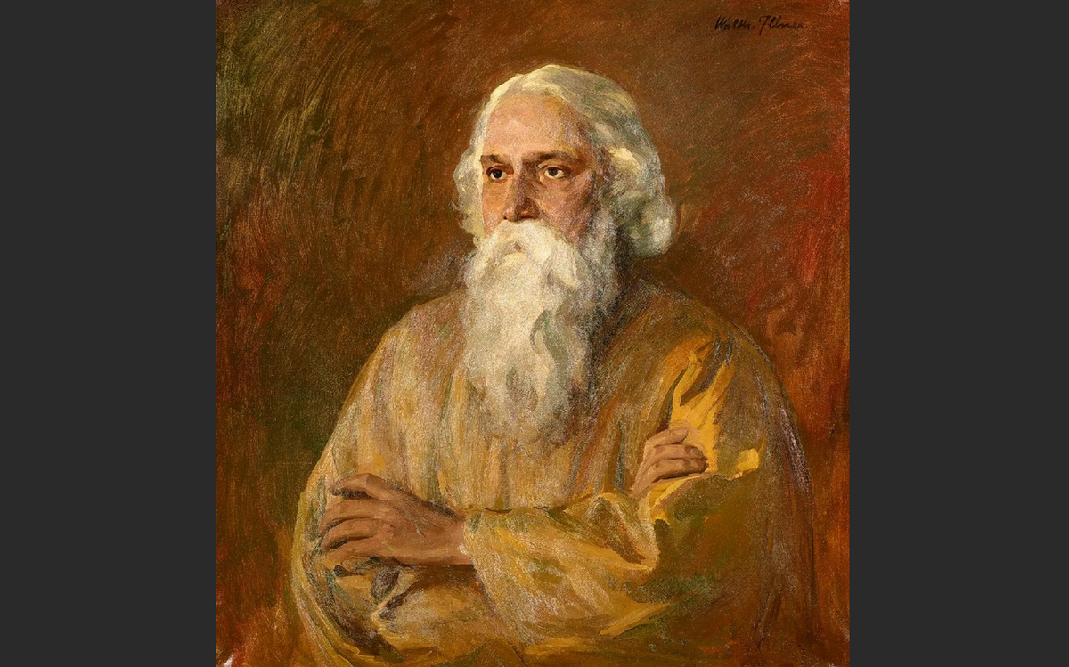 Уолтер Ильнер "Портрет Рабиндраната Тагора"