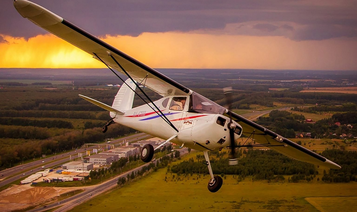Cessna 172 РІ РїРѕР»С‘С‚Рµ