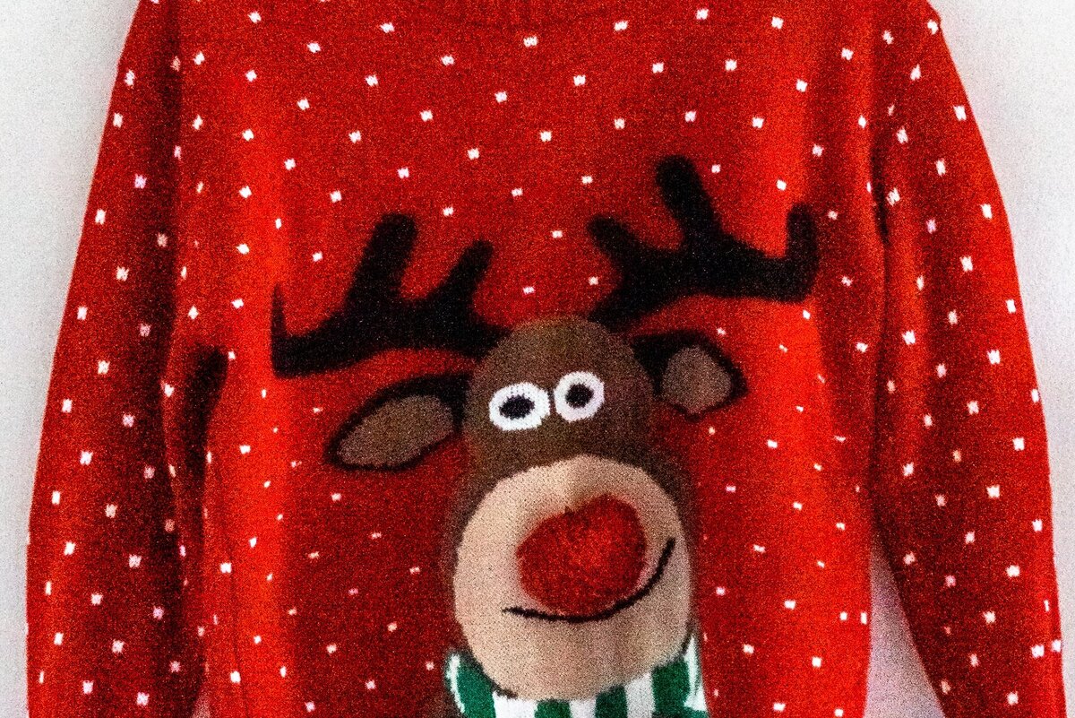     «В душ и без меня?»: в соцсетях возродили мем про свитер с оленем