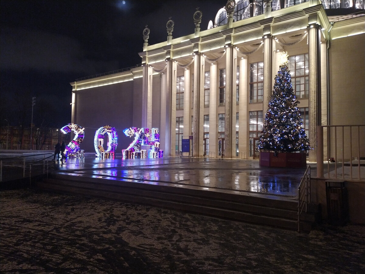 Новогодние украшения на ВДНХ 2024