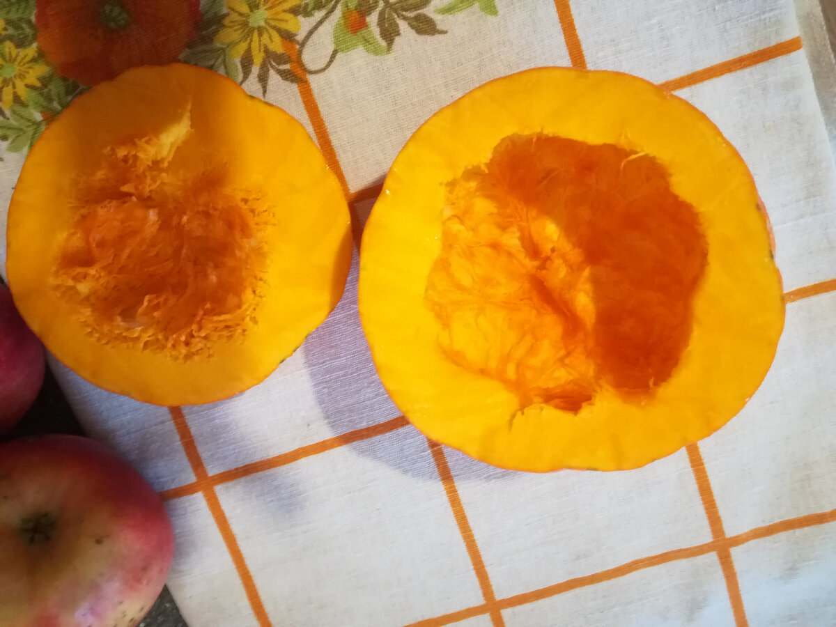 Тыква готова для фарширования