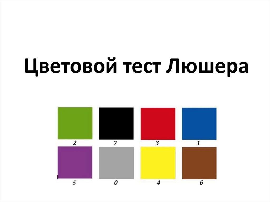 Методика цветовой тест Люшера. Цветовой тест Макса Люшера. Восьмицветовой тест м.Люшера (модификация Вольнефера). Восьми цветовой тест Люшера.