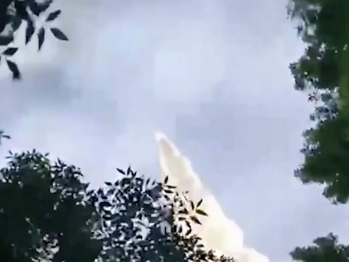    Кадр видео удара "Искандером" по пусковым установкам противокорабельных ракет Harpoon© Минобороны РФ