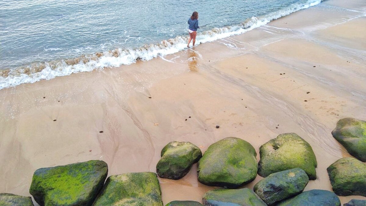 Мадейра, Санта-Круш, песчаный пляж