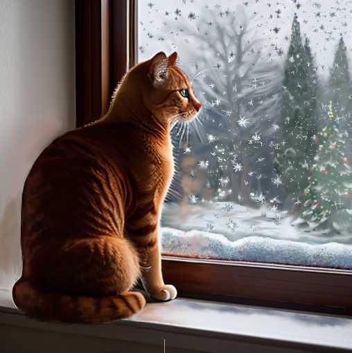 Сгенерированная картинка дорисована. 