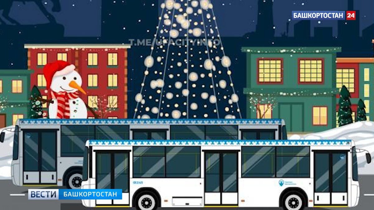    В мэрии Уфы рассказали, как будет ездить общественный транспорт в новогоднюю ночь