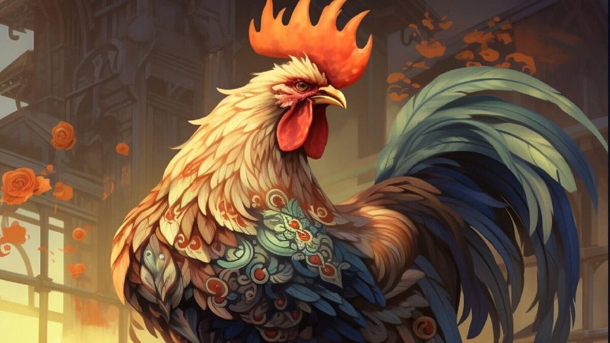    Знак Зодиака Петух© RaketaNews NR | Сгенерировано нейросетью Midjourney