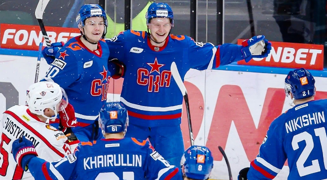 СКА ярко завершил 2023 год. Фото: ХК СКА