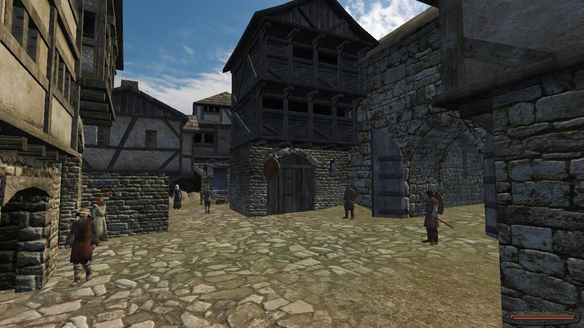 2) «Mount & Blade: Warband» (2008). Городская улица.
