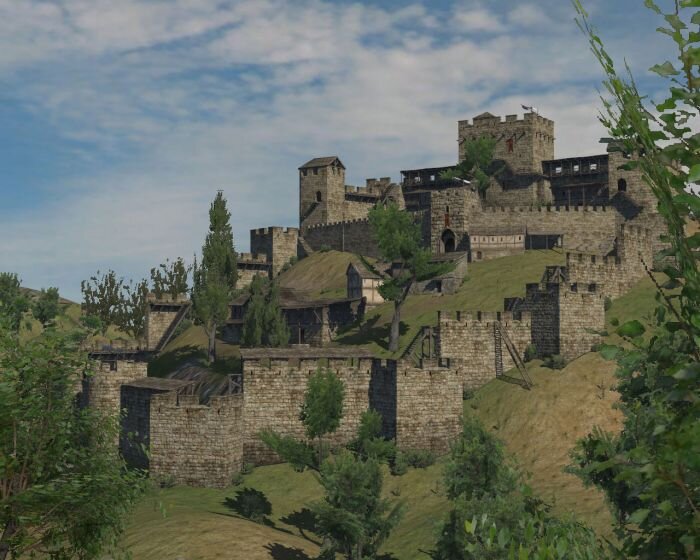 3) «Mount & Blade: Warband» (2008). Общий план города-1.