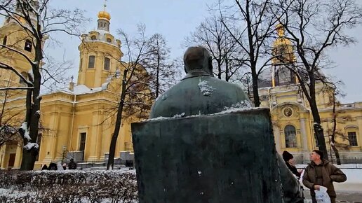 Зима в Санкт-Петербурге. Петропавловская крепость