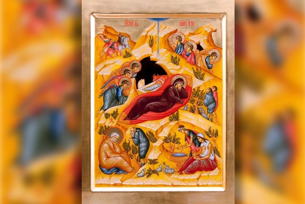    "Рождество Христово" Иконописная мастерская Свято-Троицкого храма г. Курска
