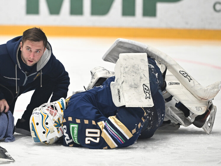     Основной вратарь "Сочи" Максим Третьяк не смог продолжить игру. Фото: ХК "Сочи"
