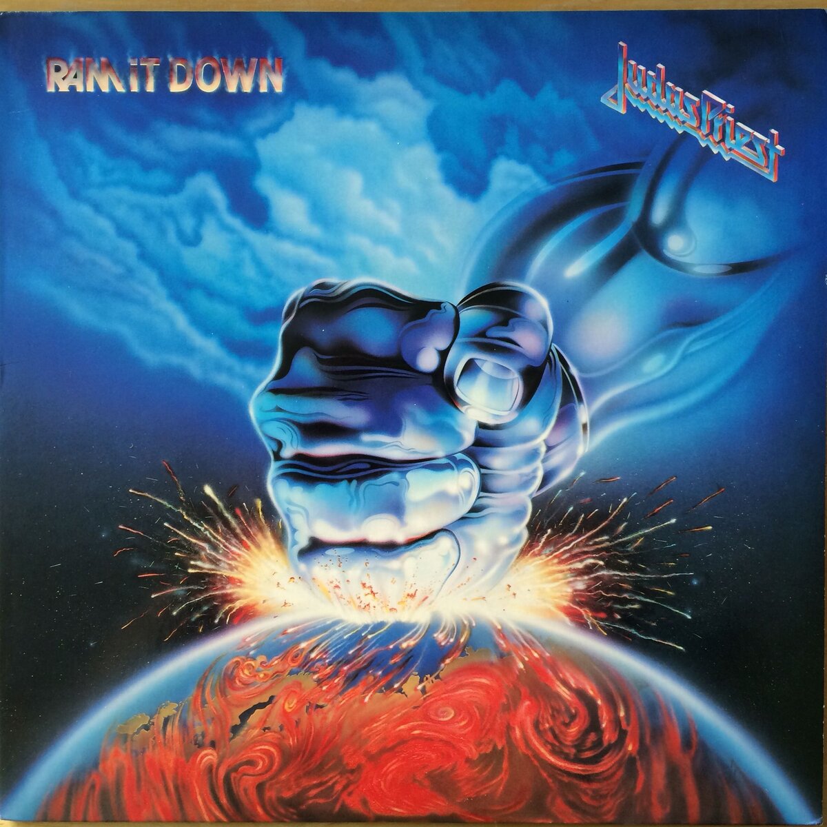 Обложка альбома Judas Priest "Ram It Down"