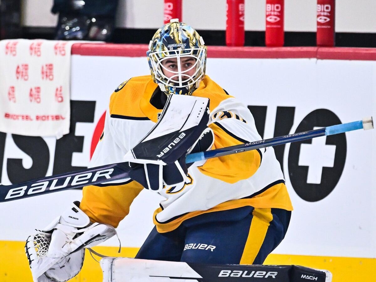    Голкипер "Нэшвилл Предаторз" Ярослав Аскаров© Фото : twitter.com/nhl