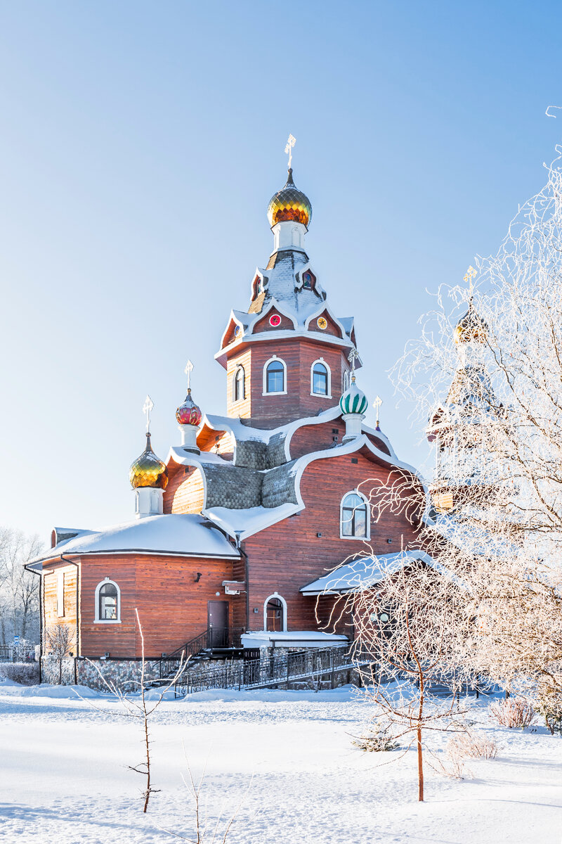 По Бердским улочкам и дворам. Храм Богоявления Господня зимой, ул. Боровая,  111. Декабря 2023 год. | Бердск- мой город. Евгений Мухортов | Дзен