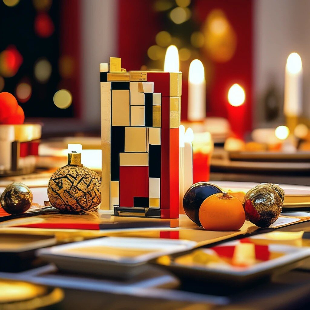 Это может быть один, но достаточно яркий элемент декора праздничного стола. Сгенерировано ИИ 