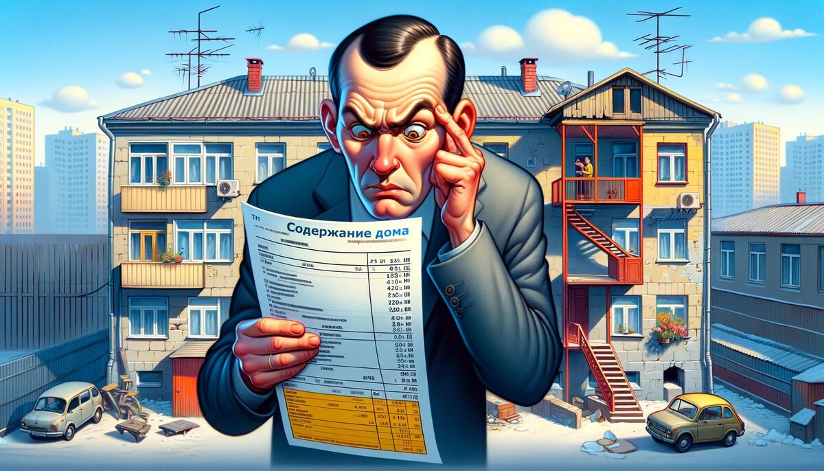 Содержание дома. Авторские права на карикатуру принадлежат медиагруппе "Хакнем" и защищены товарным знаком ®️