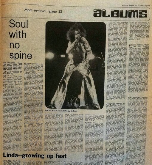 Текст занимает три колонки под фото Байрона.