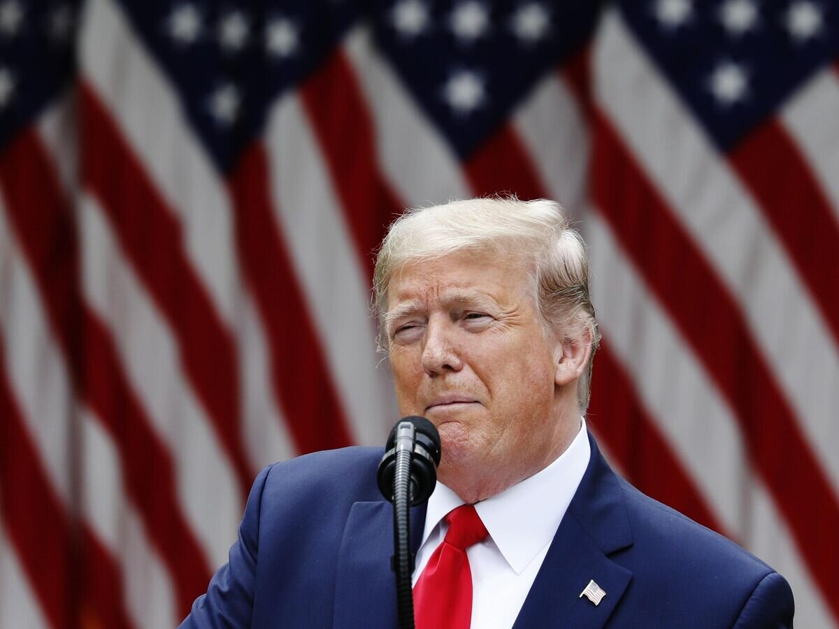    Президент США Дональд Трамп во время брифинга в Вашингтоне© РИА Новости / Стрингер