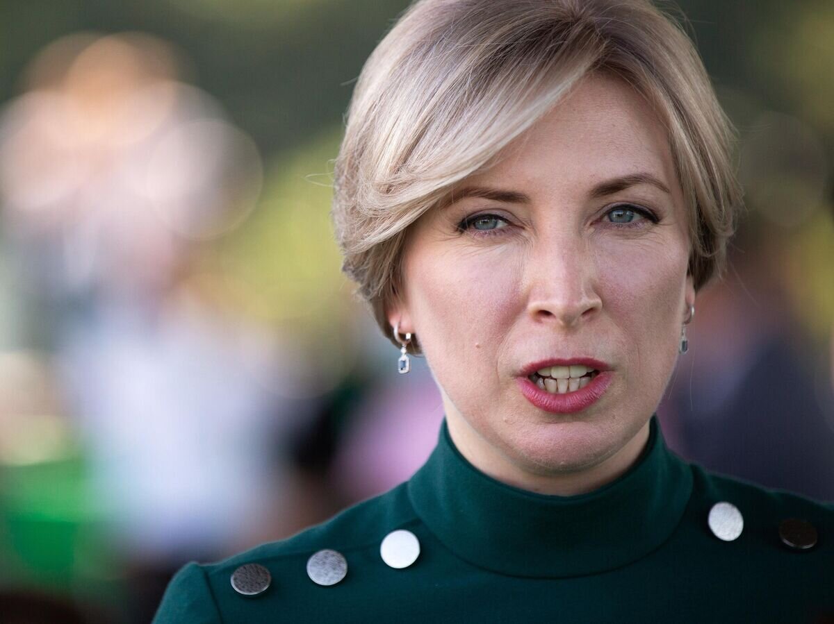    Кандидат в мэры Киева от партии "Слуга народа" Ирина Верещук на съезде партии в Киеве© РИА Новости / Стрингер